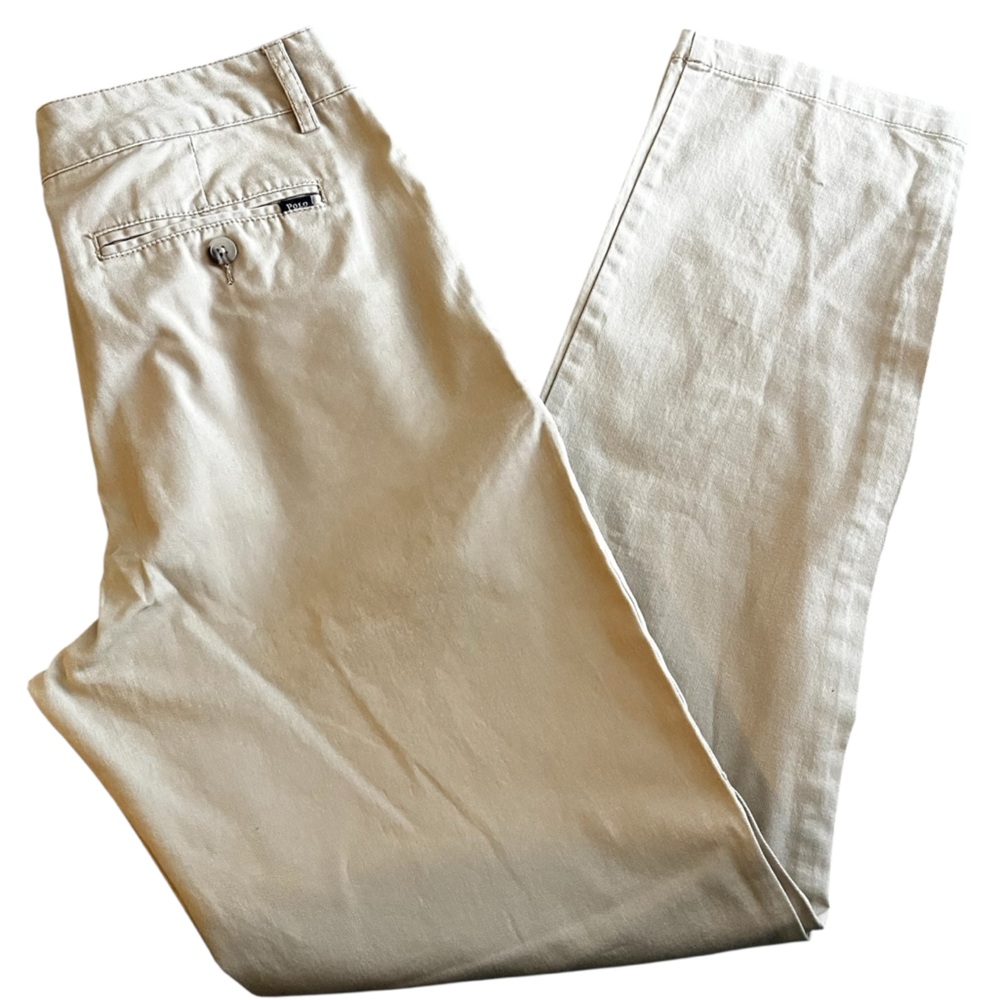 Polo Ralph Lauren Boys Khaki Chinos Pants Size 18